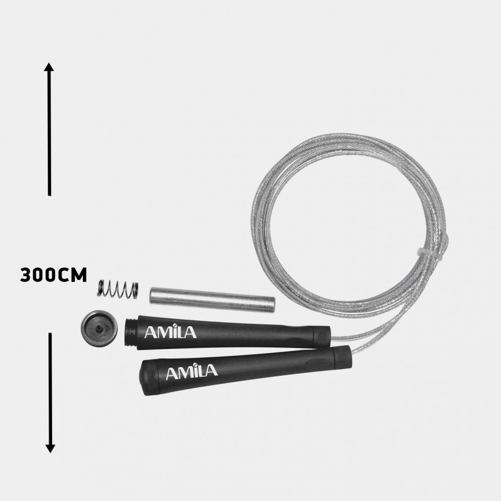Amila Σχοινάκι Speed Rope Aπό Σύρμα 300Cm