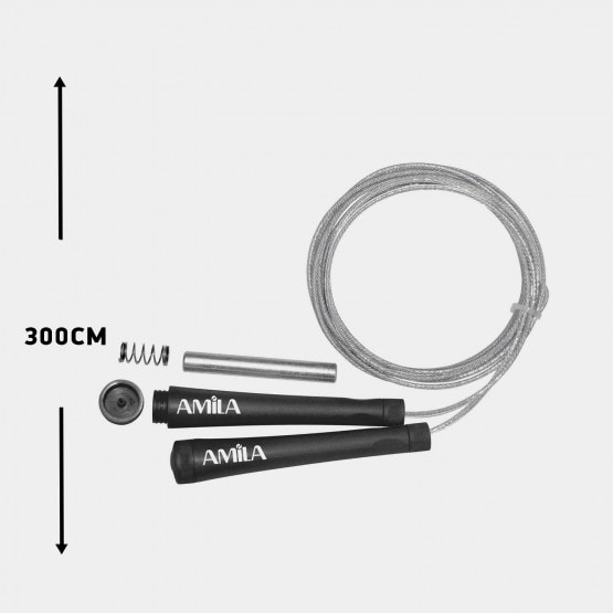 Amila Σχοινάκι Speed Rope Aπό Σύρμα 300Cm