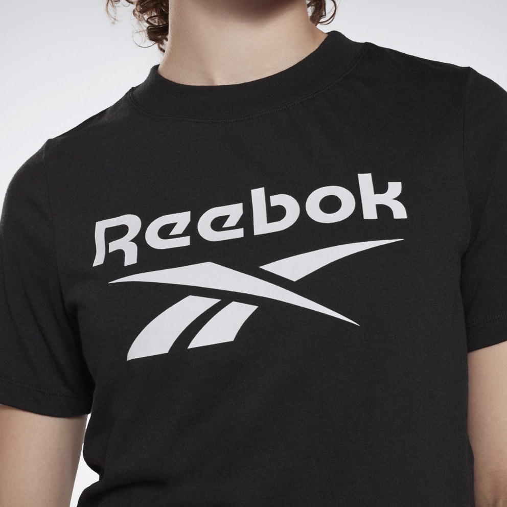 shirt BLACK GI6703 - Reebok Sport Identity Cropped Women's T - Reebok  Liquifect 180 Spt Ap Grey Black White Orange Me