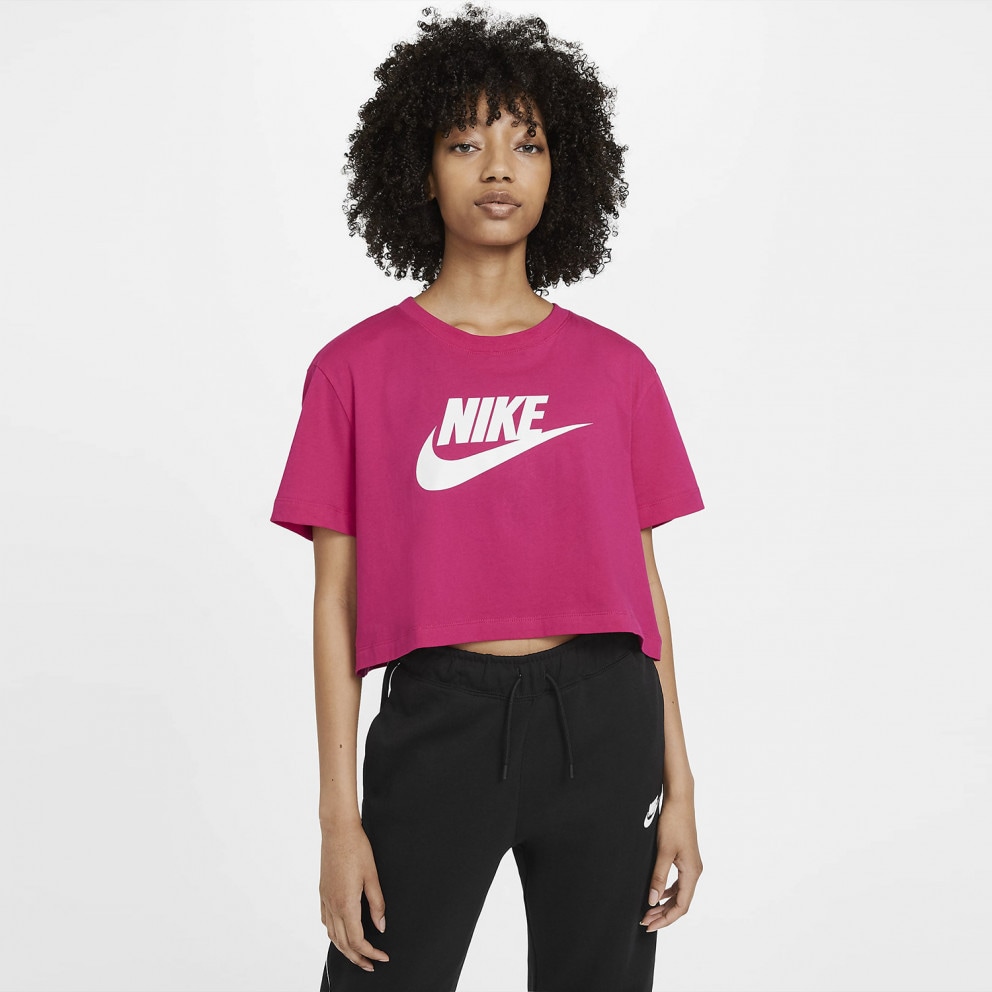 Nike Sportswear Essential Γυναικεία Crop Top Μπλούζα