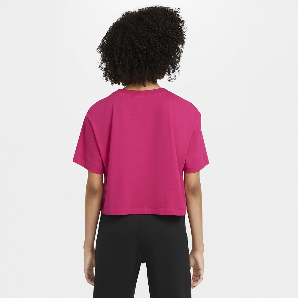 Nike Sportswear Essential Γυναικεία Crop Top Μπλούζα