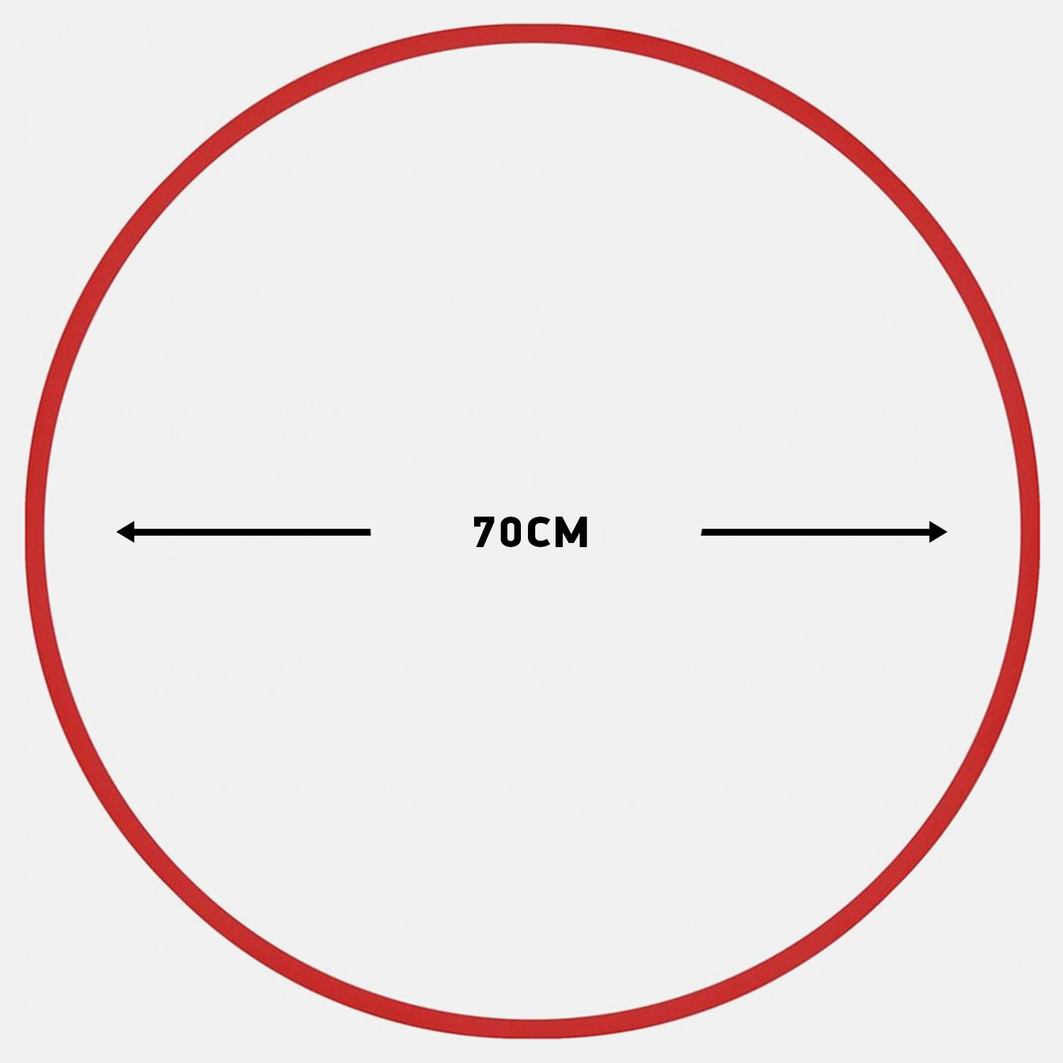 Amila Χούλα-Χουπ 70Cm - Φ18Mm - 140Gr, Κόκκινο (9000009601_33390)