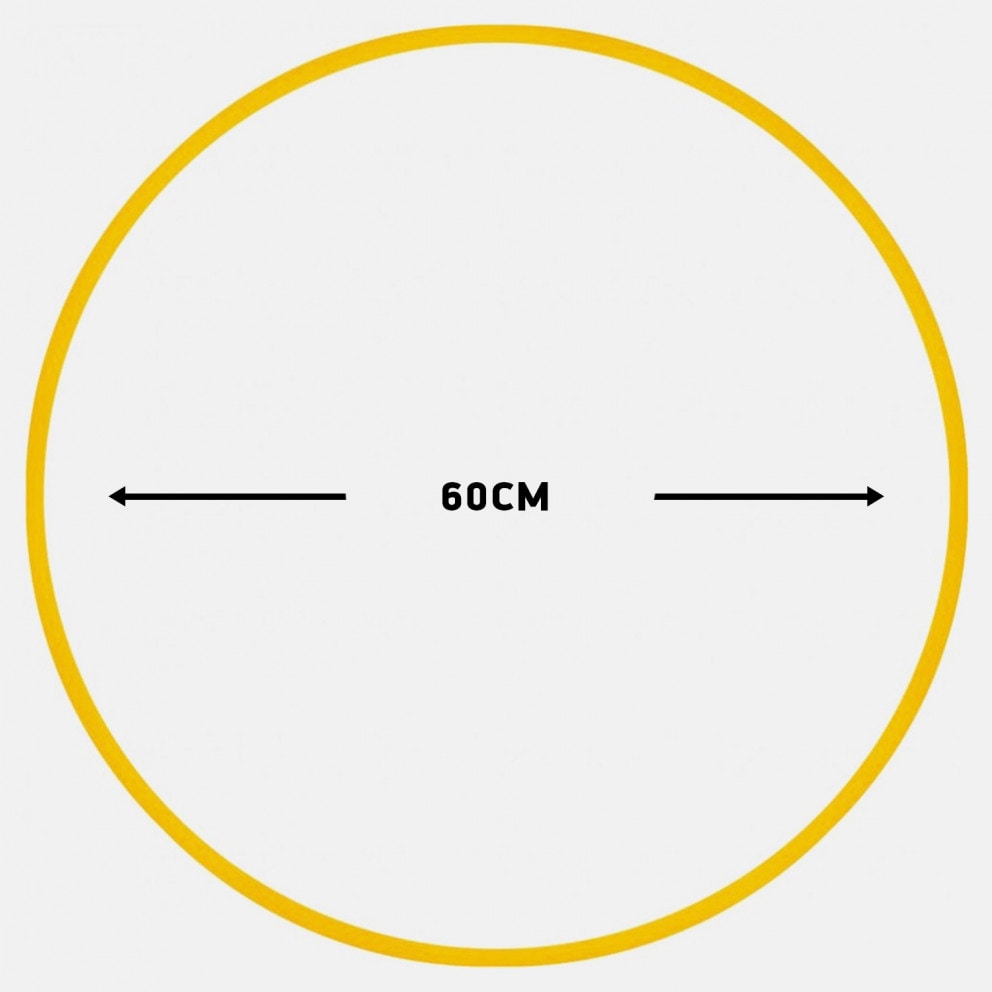 Amila Χούλα-Χουπ 60Cm - Φ19Mm - 230Gr, Κίτρινο
