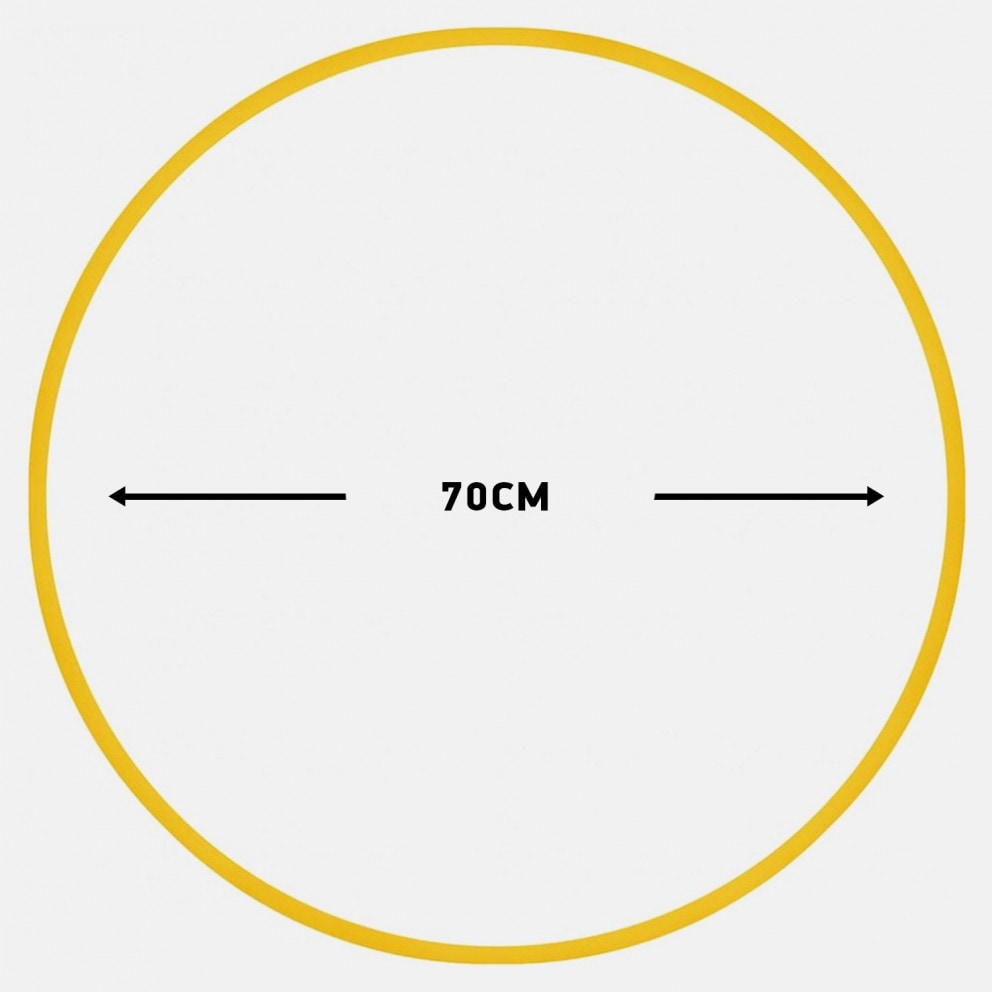 Amila Χούλα-Χουπ 70Cm - Φ19Mm - 280Gr, Κίτρινο