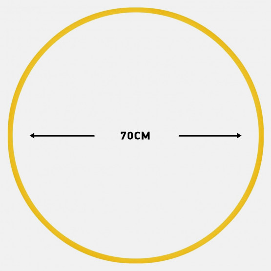 Amila Χούλα-Χουπ 70Cm - Φ19Mm - 280Gr, Κίτρινο