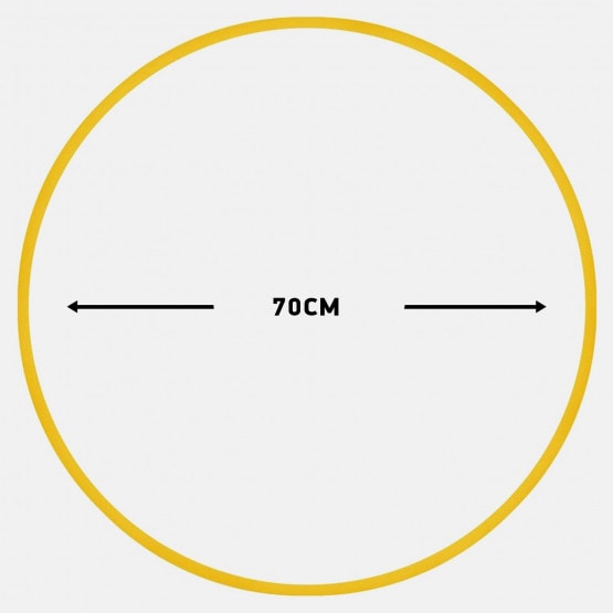 Amila Χούλα-Χουπ 70Cm - Φ19Mm - 280Gr, Κίτρινο
