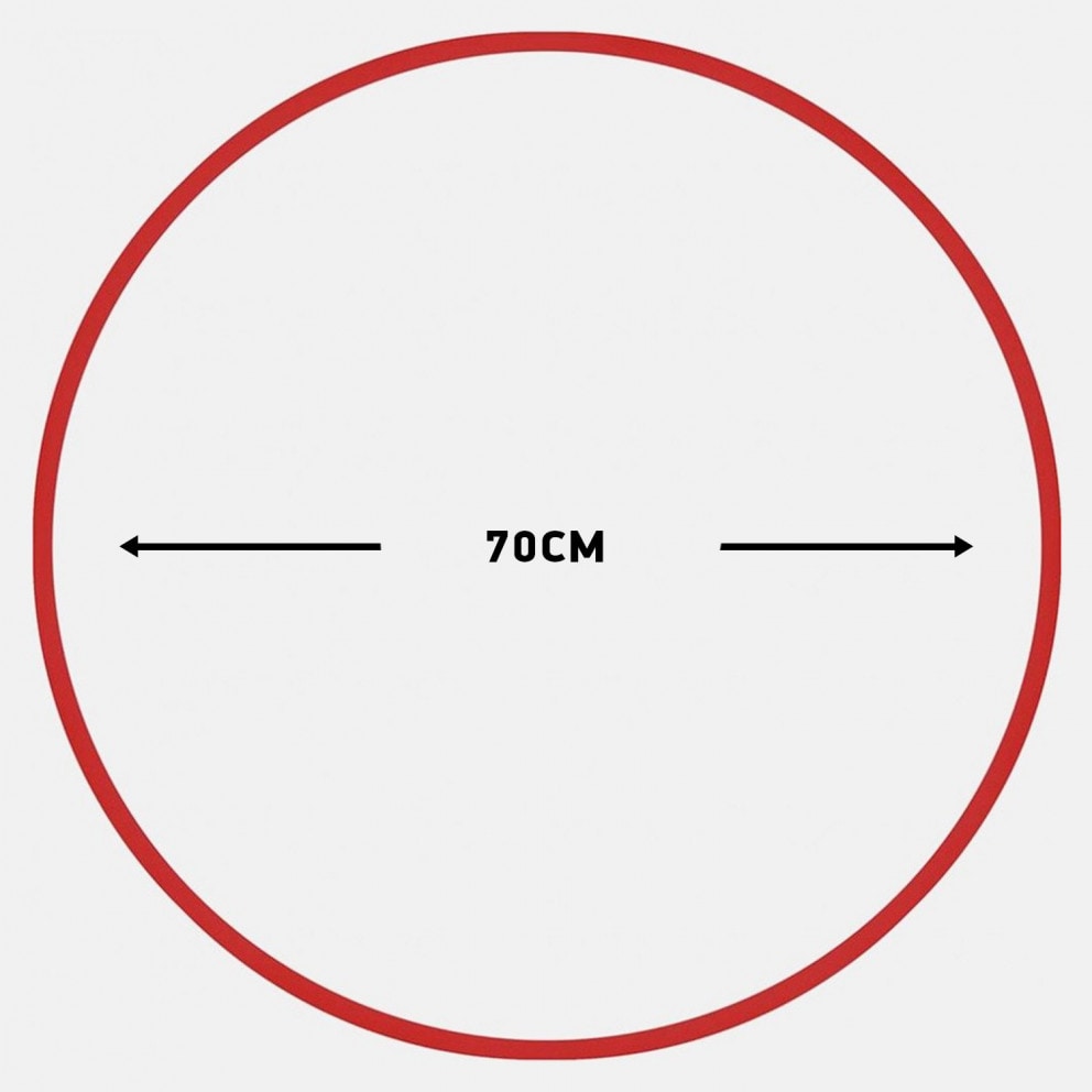 Amila Χούλα-Χουπ 70Cm - Φ19Mm - 280Gr, Κόκκινο