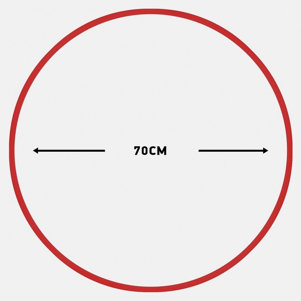 Amila Χούλα-Χουπ 70Cm - Φ19Mm - 280Gr, Κόκκινο