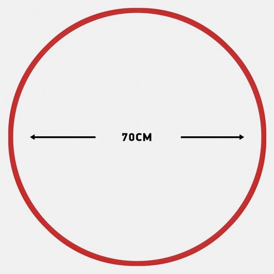 Amila Χούλα-Χουπ 70Cm - Φ19Mm - 280Gr, Κόκκινο