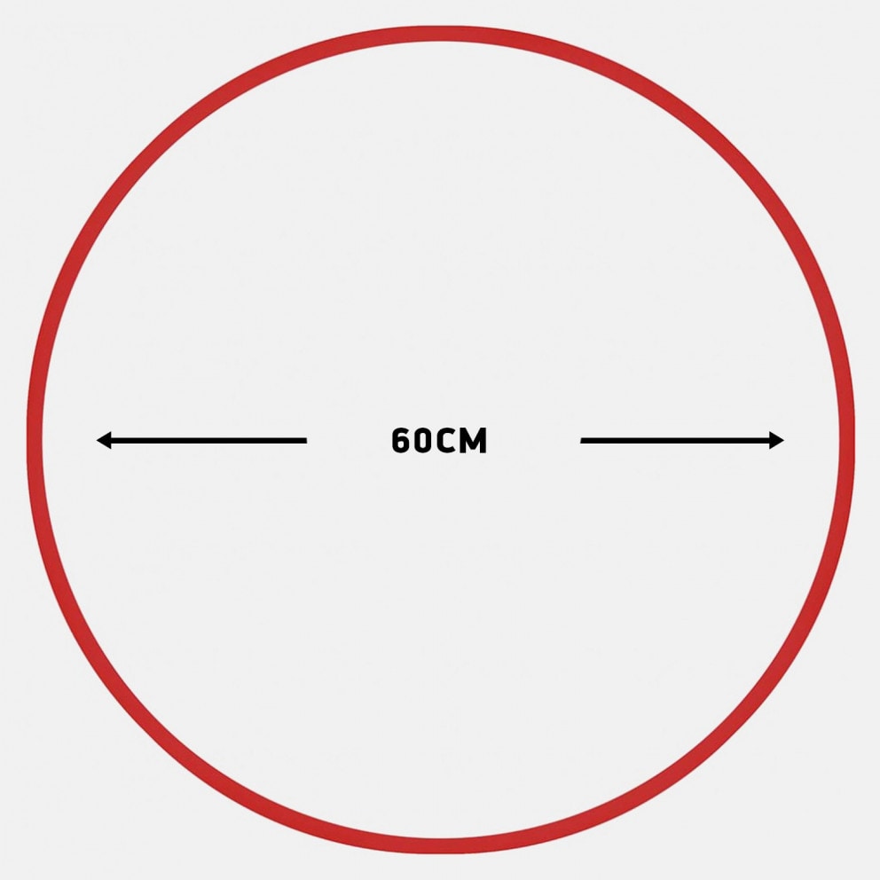 Amila Χούλα-Χουπ 60Cm - Φ19Mm - 230Gr, Κόκκινο