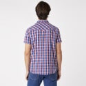 Wrangler Western Shirt In Cerulean Blue Men's Shirt