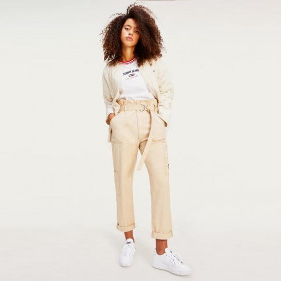 Tommy Jeans Paperbag Waist Γυναικείο Cargo Παντελόνι (Μήκος 30L)
