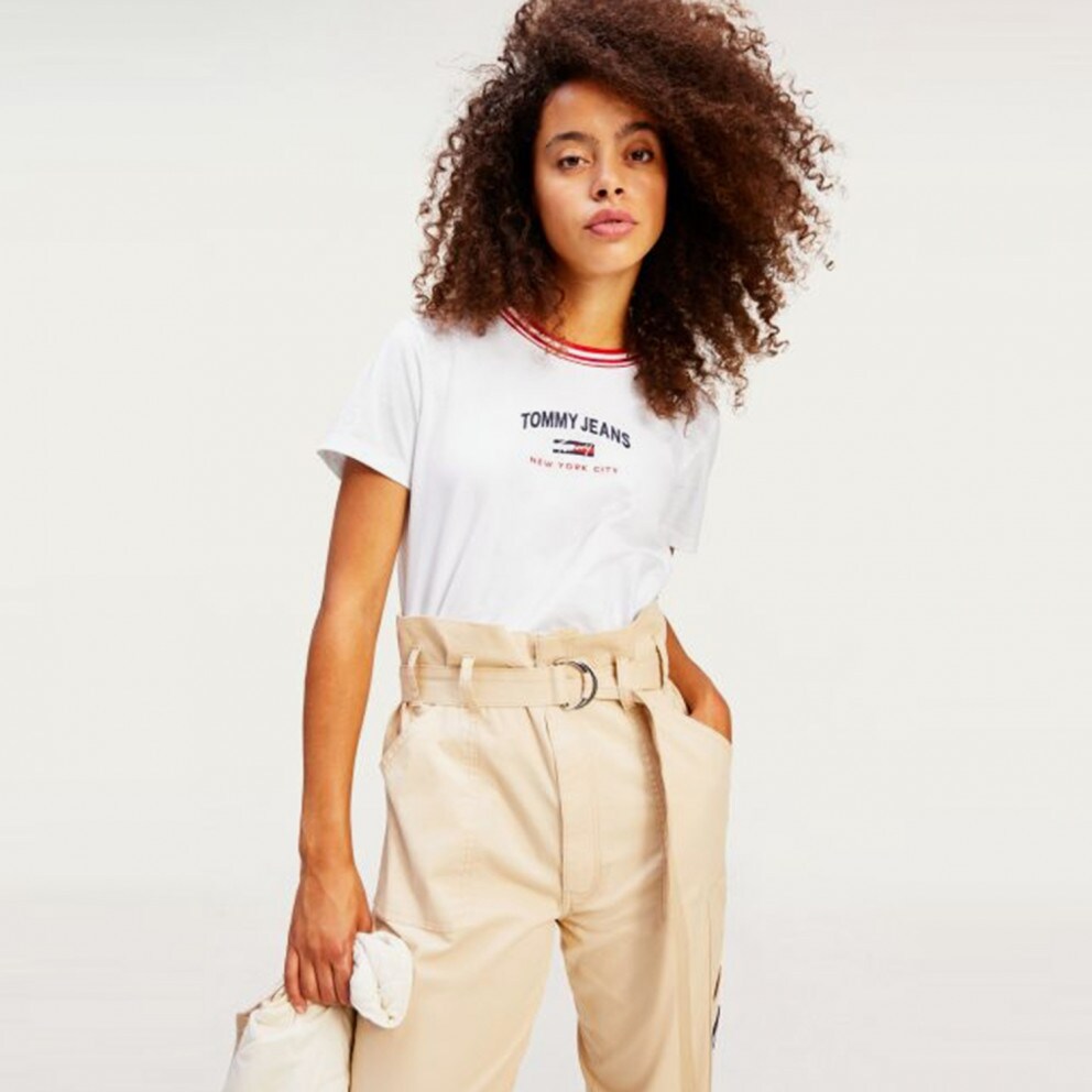 Tommy Jeans Paperbag Waist Γυναικείο Cargo Παντελόνι (Μήκος 30L)
