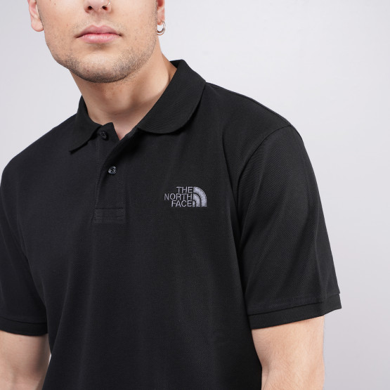 North face outlet black polo shirt