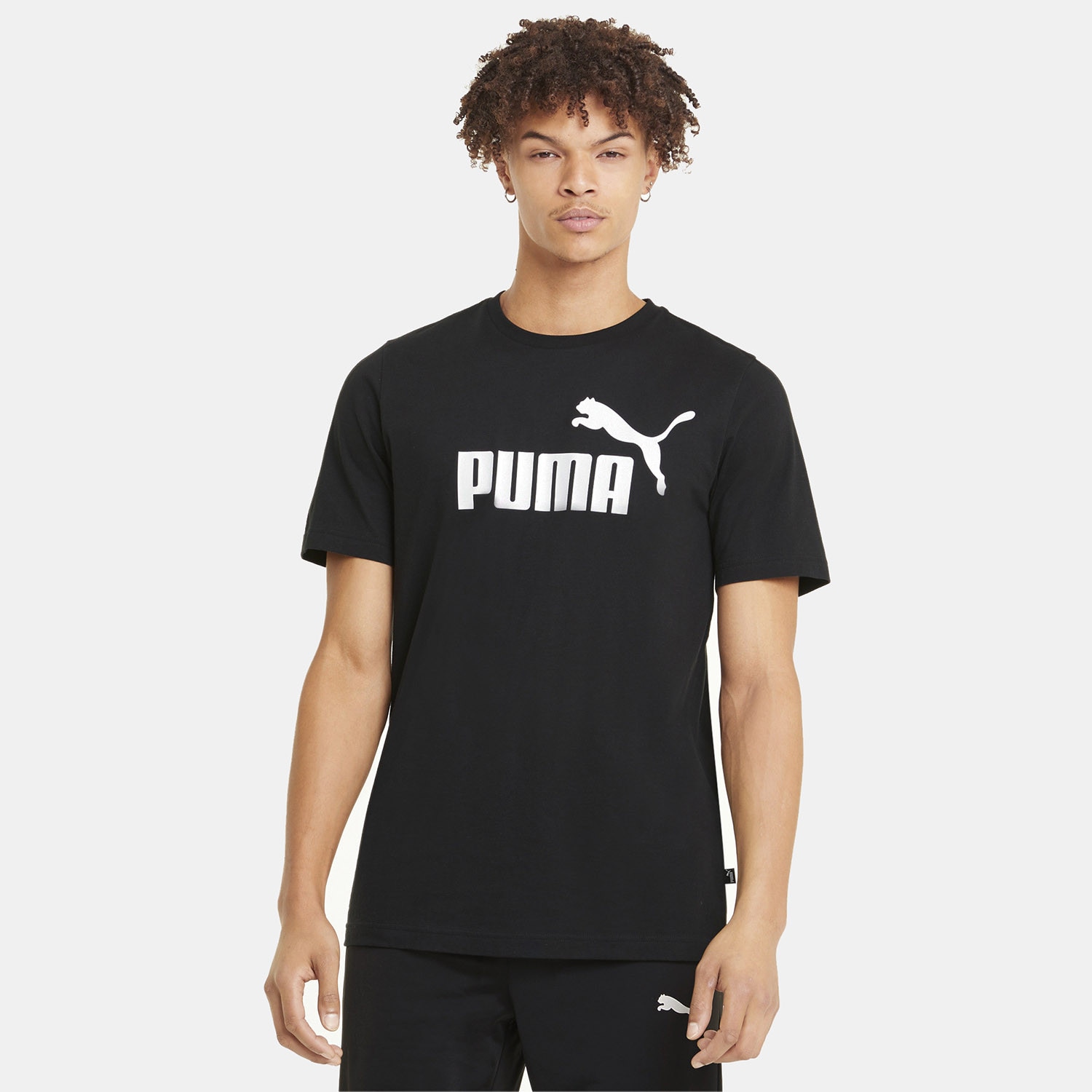 zapatillas de running Puma mujer apoyo talón talla 42.5 - Puma Essentials  Logo Men\'s T - 01 - Shirt Black 586666