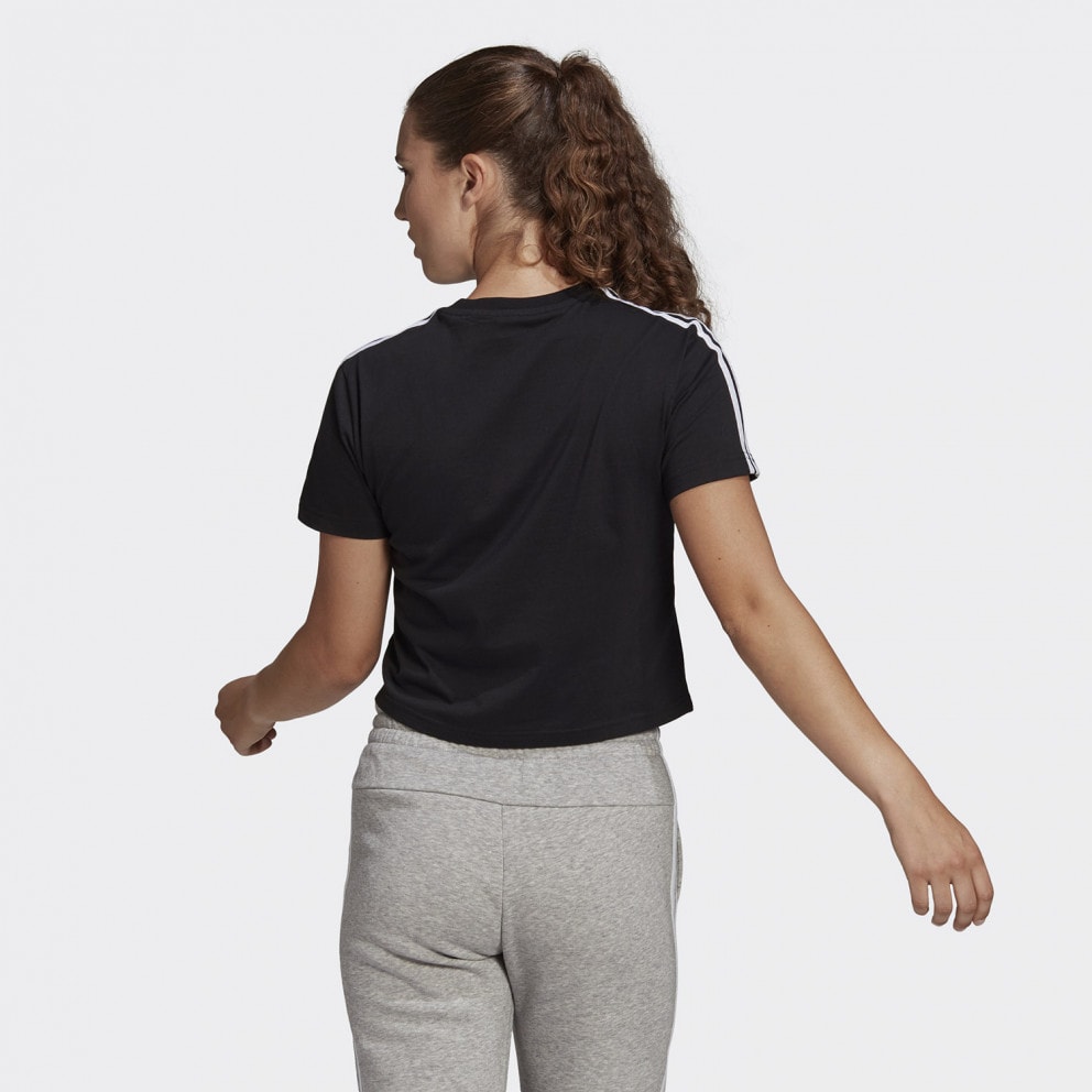 adidas Essentials Loose 3-Stipes Γυναικείο Crop T-shirt