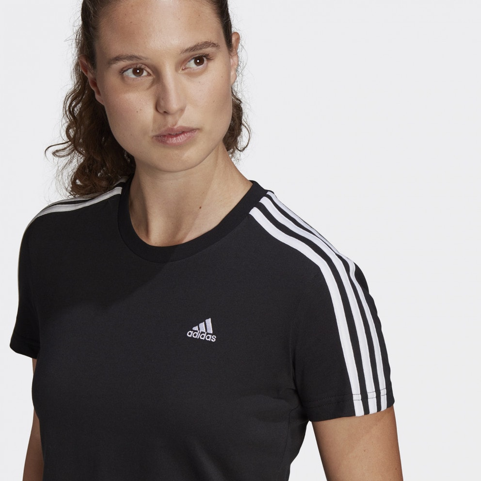 adidas Essentials Loose 3-Stipes Γυναικείο Crop T-shirt
