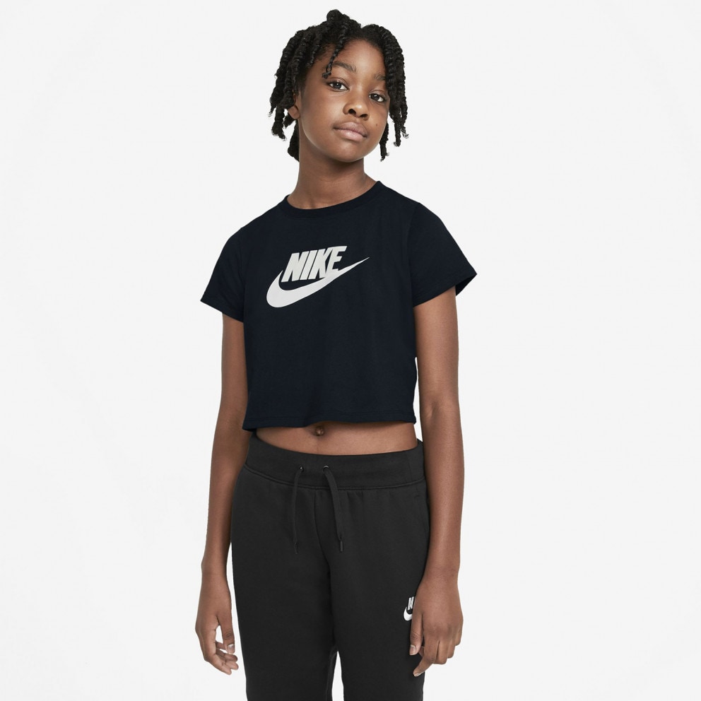 Nike Crop Top Futura Kid s T Shirt Black DA6925 012