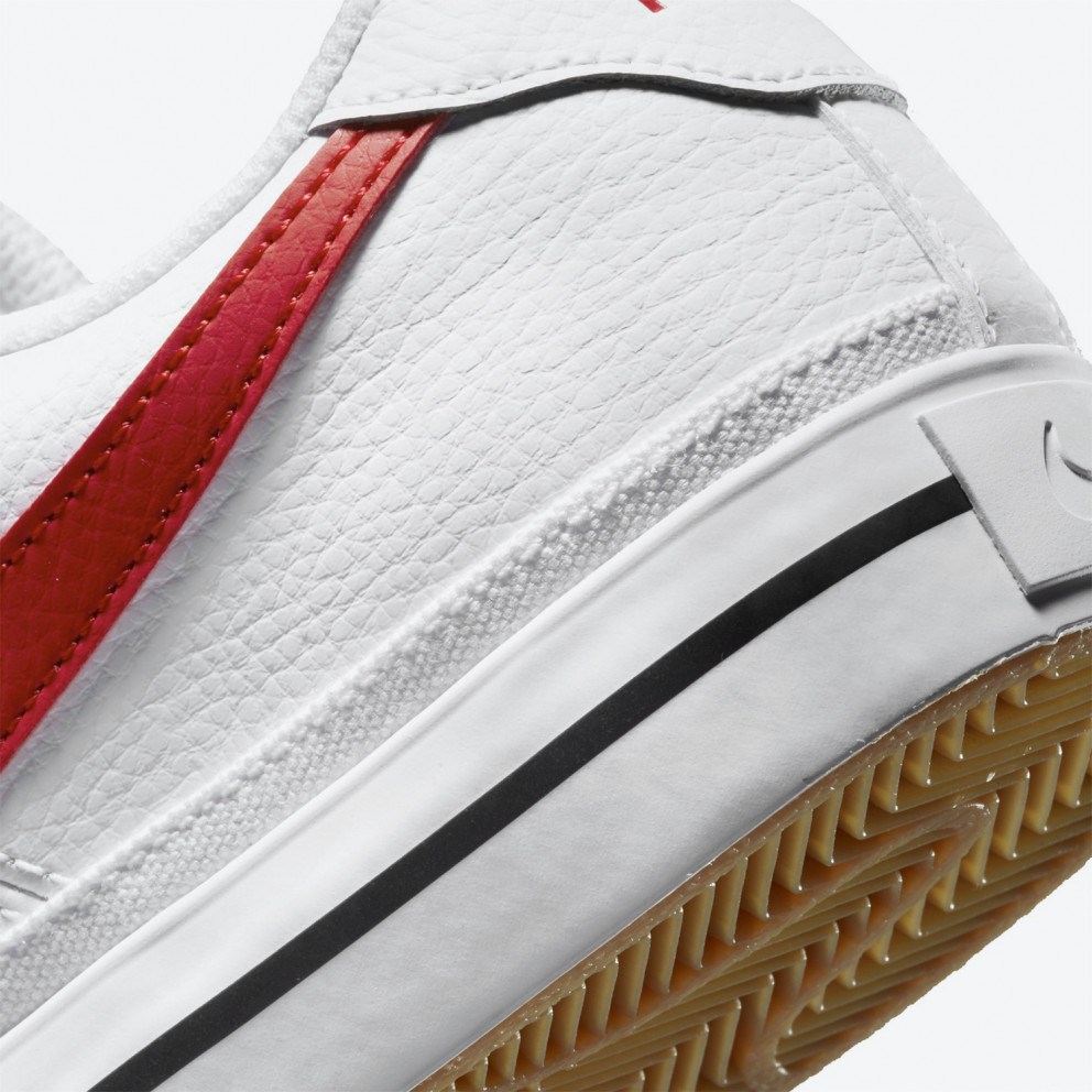 nike court legacy red and white