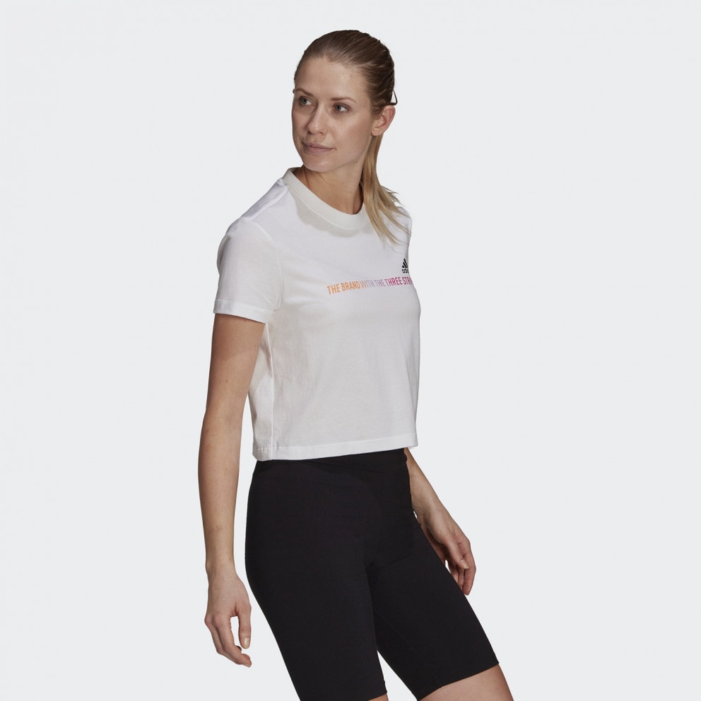 adidas Performance Essentials Gradient Cropped Γυναικείο T-shirt