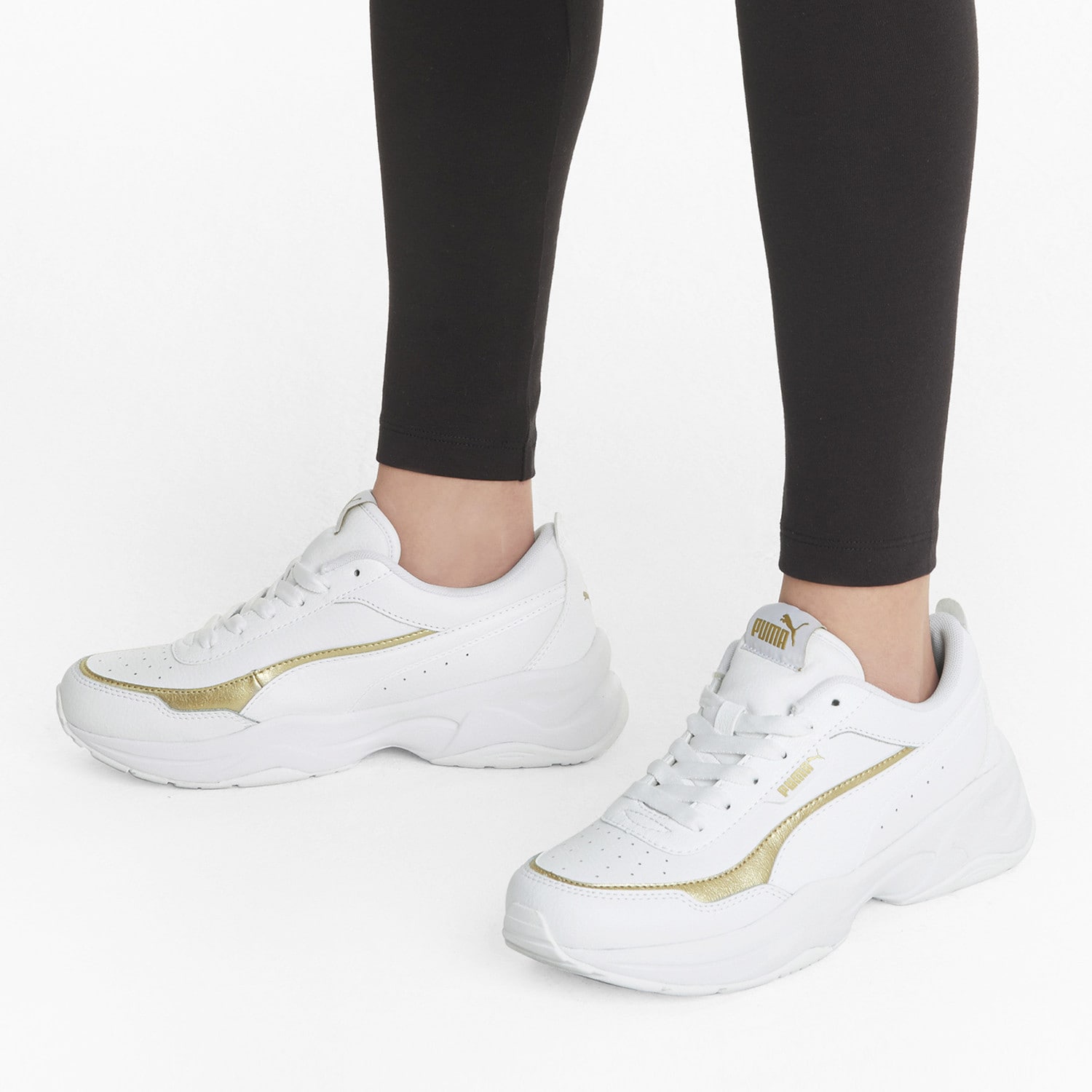 Encogimiento evitar Ananiver Puma Team Gold 375732 - 02 - Puma Cilia Mode Lux Women's Shoes White -  Кроссовки мужские пума изи райдер puma easy rider чёрный