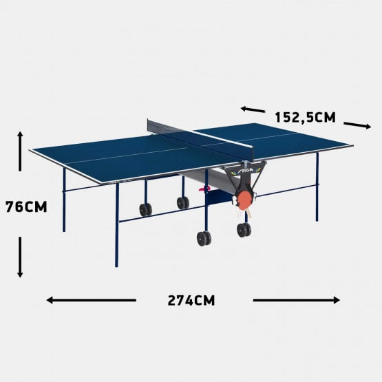 Stiga Basic Roller Ping Pong Table 184 X 66.5 X 187 Cm.
