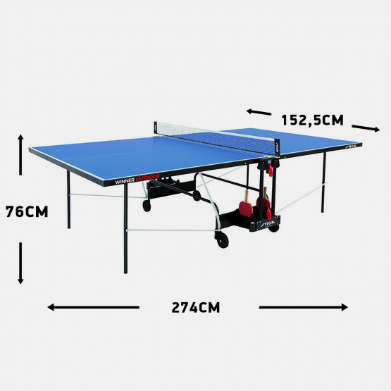Stiga Winner Outdoor Table Tenni 274 X 152,5 X 76 Cm