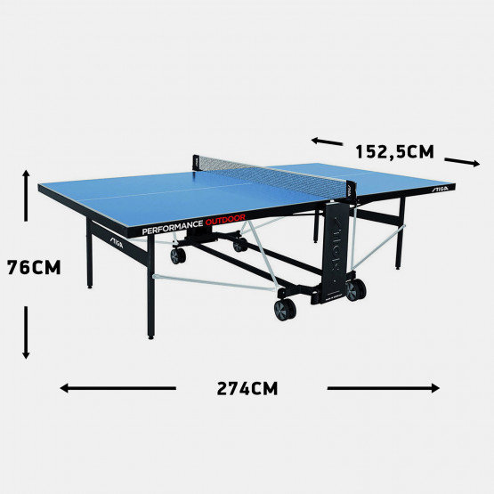 Stiga Performance Outdoor Ping Pong Table 274 X 152,5 X 76 Cm