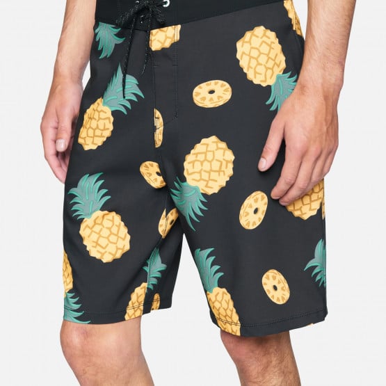 Vintage Pineapple Womens Swimming Trunks Beach Board Shorts Pocket Absorbent Colorful Workout Short Pants 
