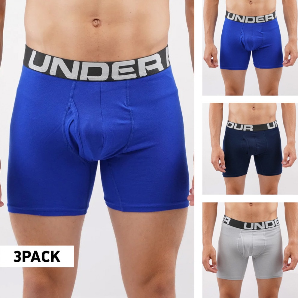 Under Armour Charged Cotton 6In 3-Pack Ανδρικά Μποξεράκια