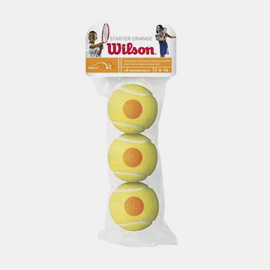 Wilson Starter Orange Για Παιδιά 3 Pack