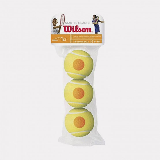 Wilson Starter Orange Για Παιδιά 3 Pack