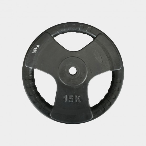 LIGASPORT Rubber Weight Lifting Plate 15Kg Φ28