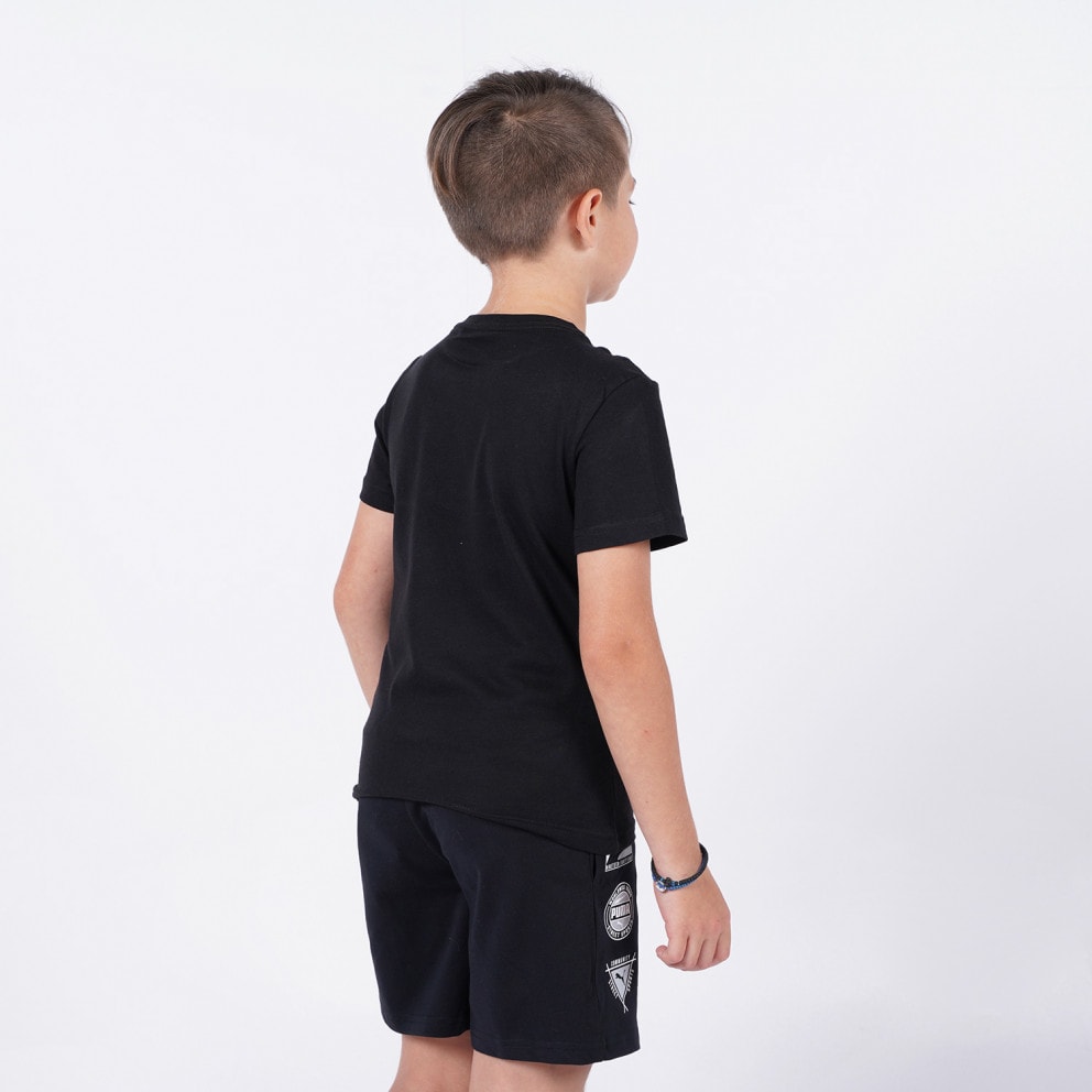 Женская спортивная майка с топом puma свободного кроя - Puma Essential Logo  Kids' T - Shirt Black 586960 - 01