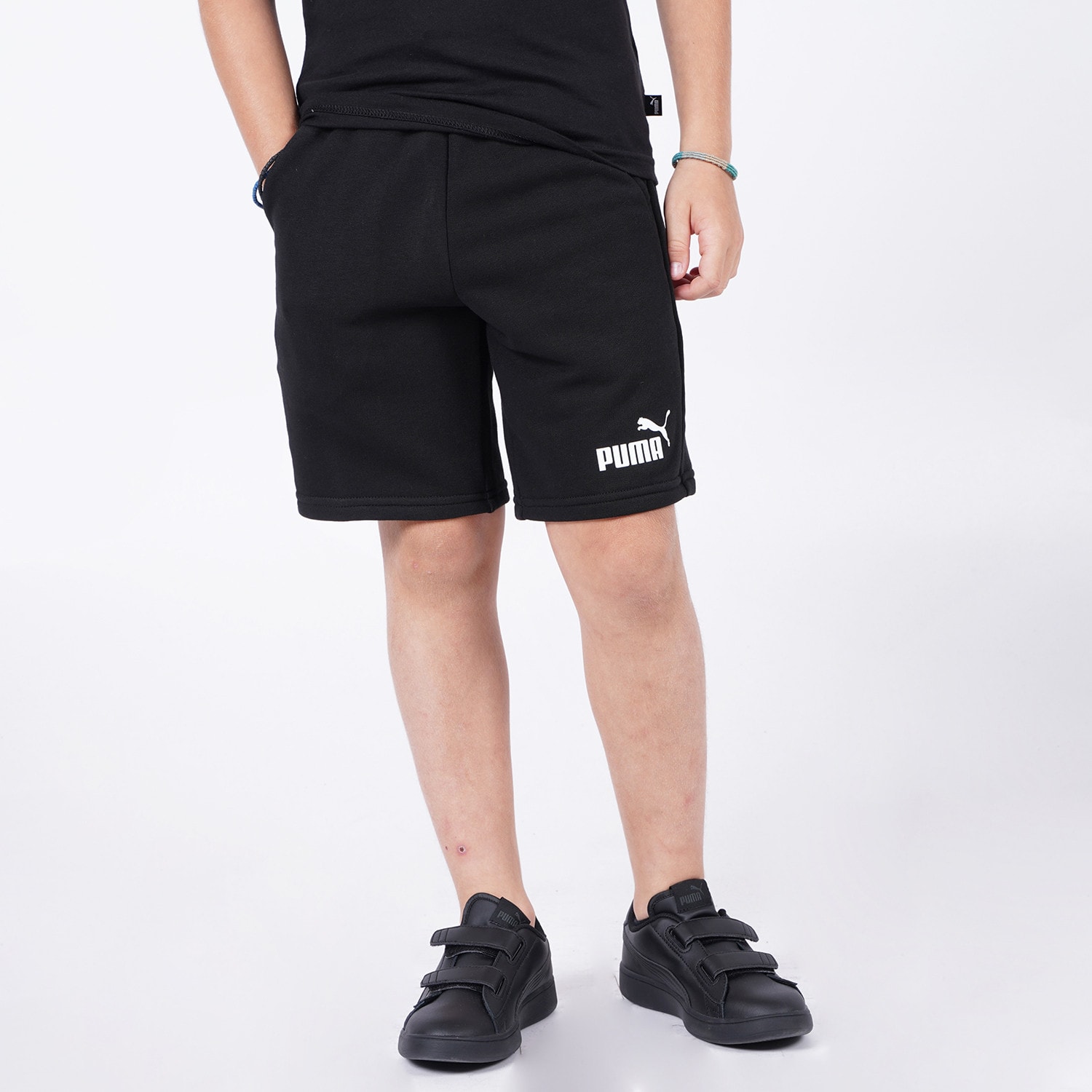 puma rs x 8w mens sneakers in whiteblacknrgy blue - 01 - Puma Ess Sweat  Shorts B Shor Kid's Sports Shorts Black 586972