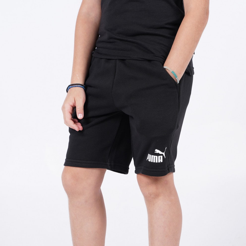 01 - Puma 7 Go For - Puma Ess Sweat Shorts B Shor Kid's Sports Shorts Black  586972