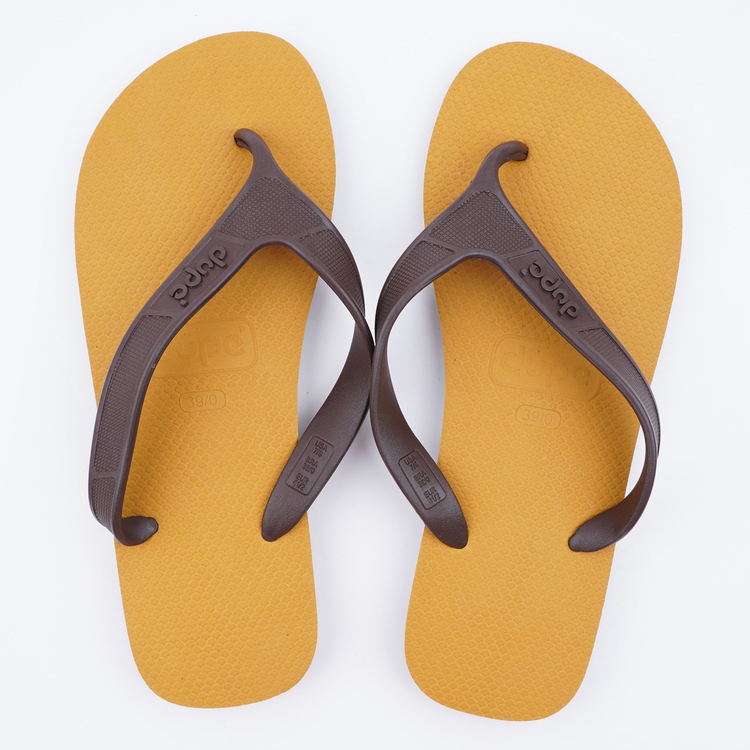 Dupe Urbano Basic Men s Flip Flops Yellow Brown 4144670 7609