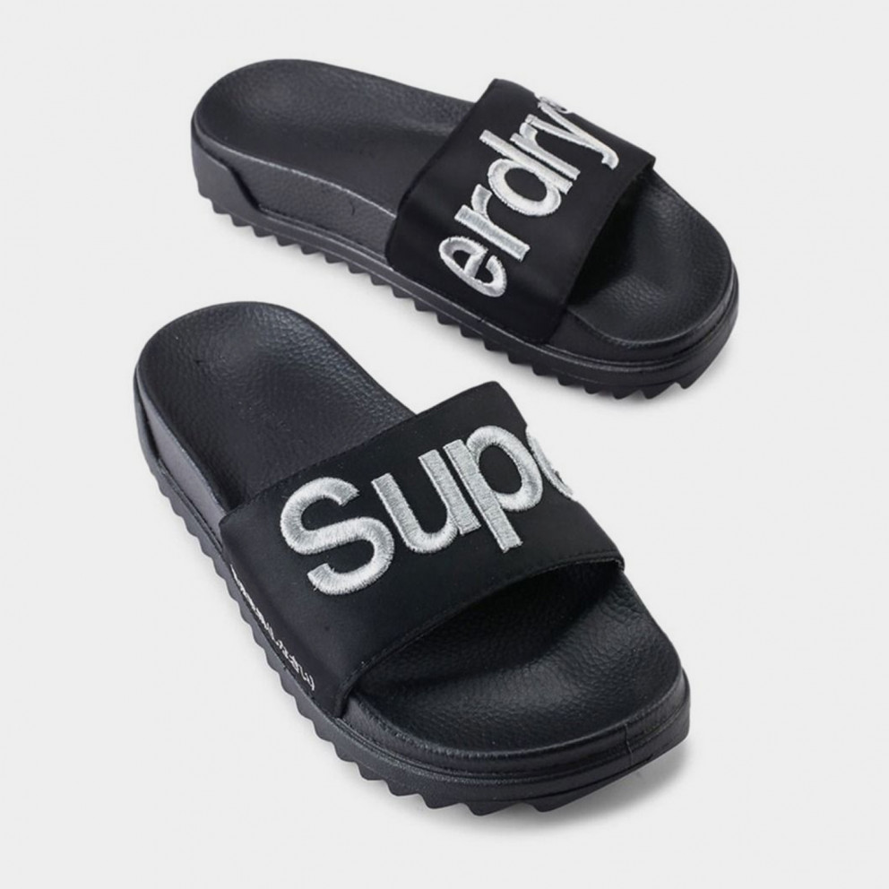 Superdry Satin Flatform Γυναικεία Slides