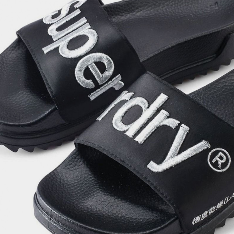 Superdry Satin Flatform Γυναικεία Slides