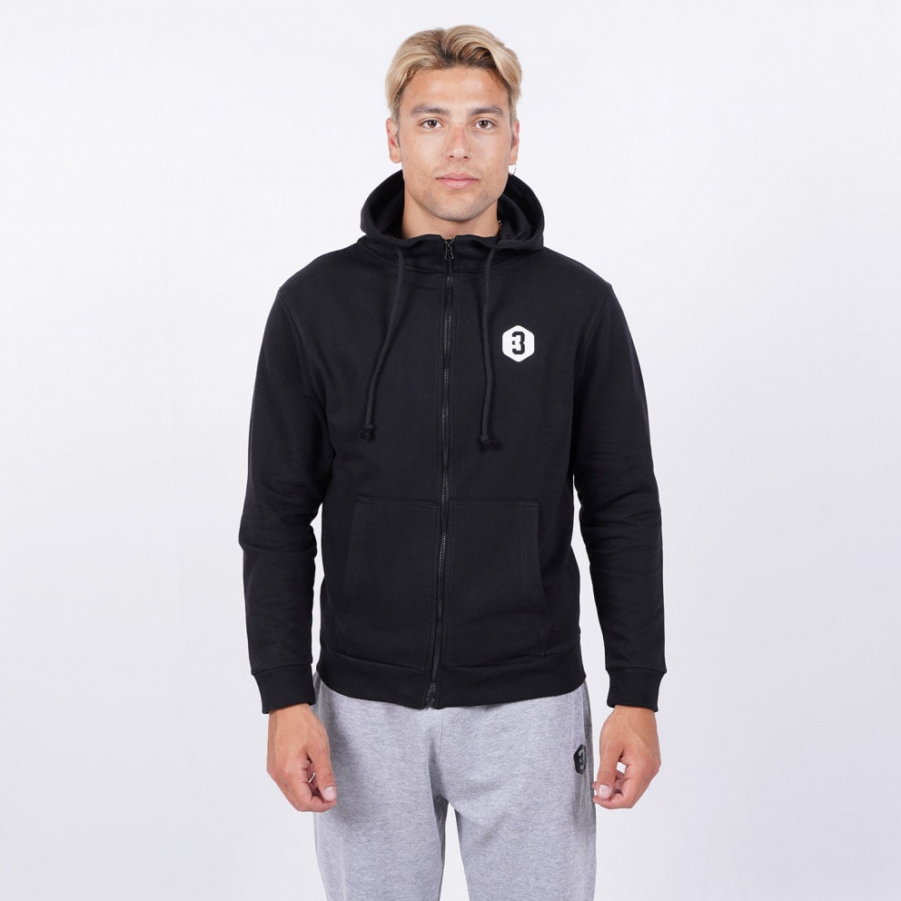 210500/BLK - Nike Sportswear Windrunner Trench Γυναικείο Αντιανεμικό  Μπουφάν - Brotherhood Mens button-fastening Hoodie Jacket Black AT