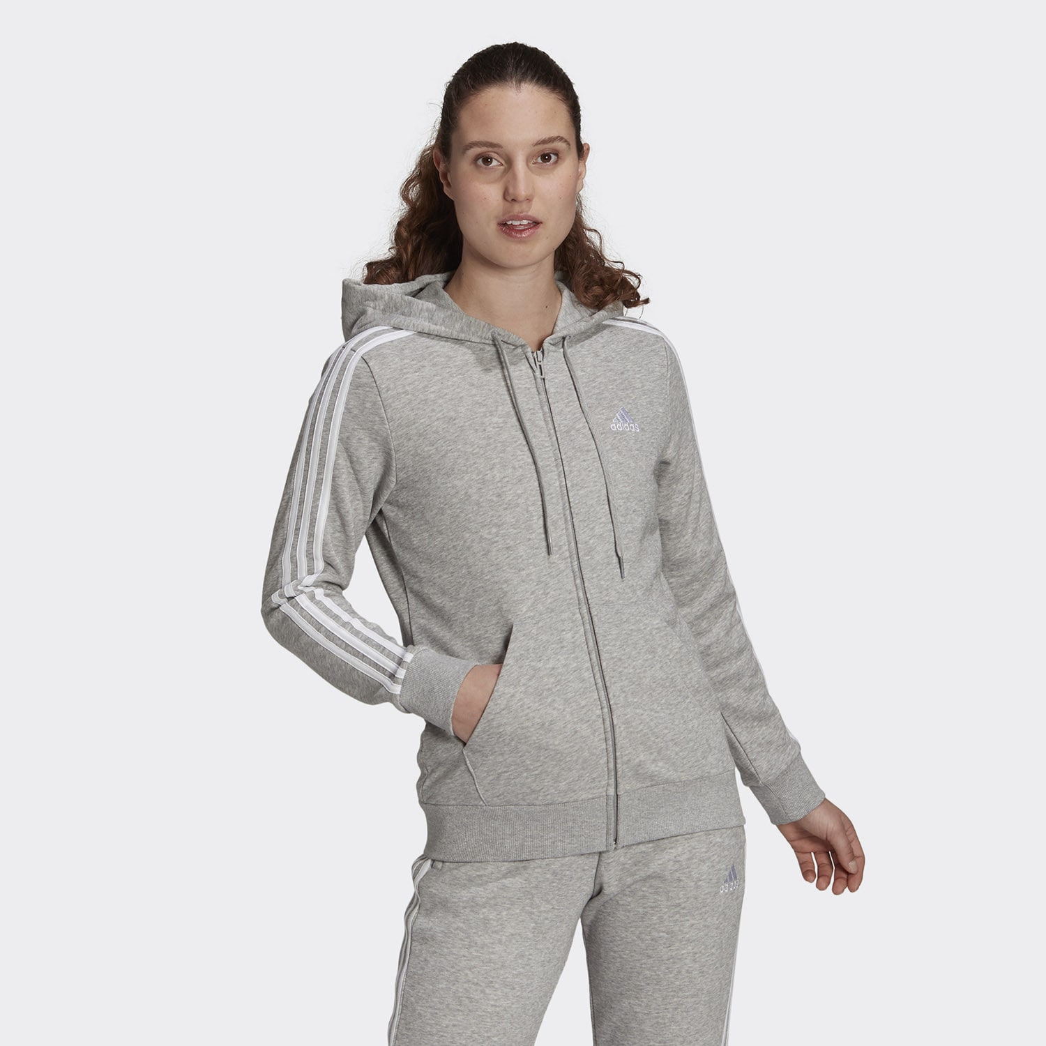 adidas Performance Essentials French Terry 3-Stripes Γυναικεία Ζακέτα (9000082967_10522)