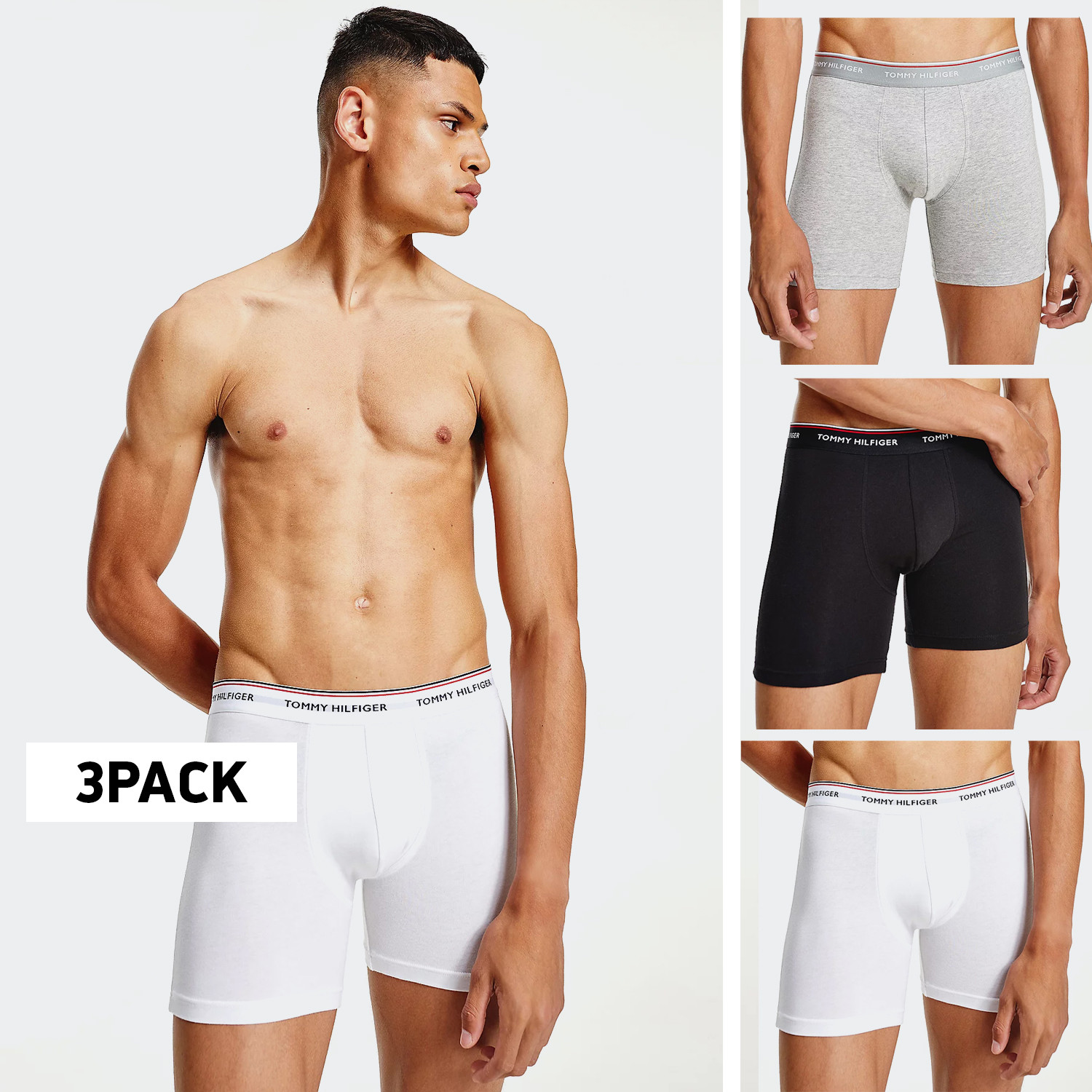 Tommy Hilfiger Boxer Shorts 3-Pack Brief Ανδρικά Μπόξερ (9000090219_1622)