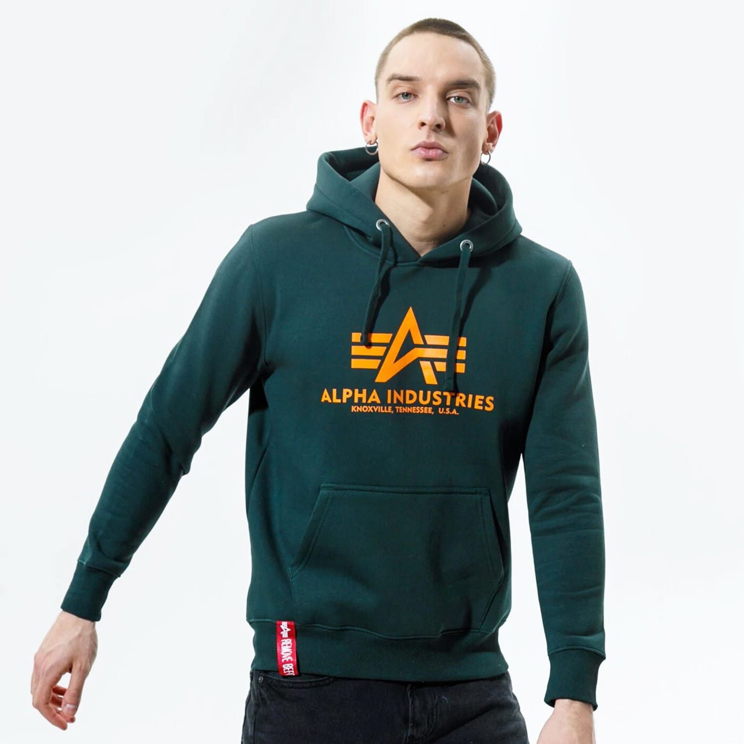 Alpha Industries Basic Μπλούζα με Κουκούλα