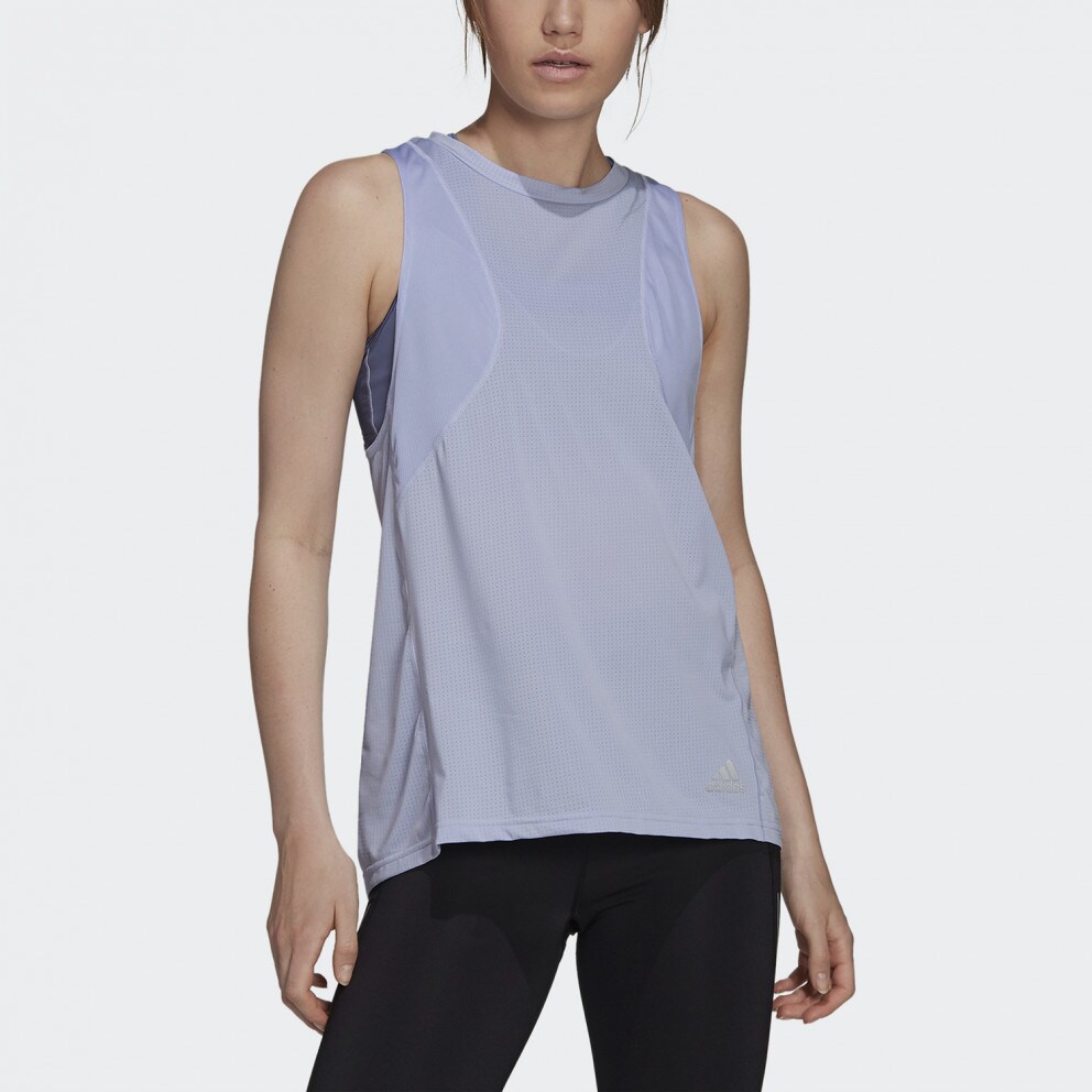 adidas Γυναικείο Αμάνικο T-shirt για Τρέξιμο
