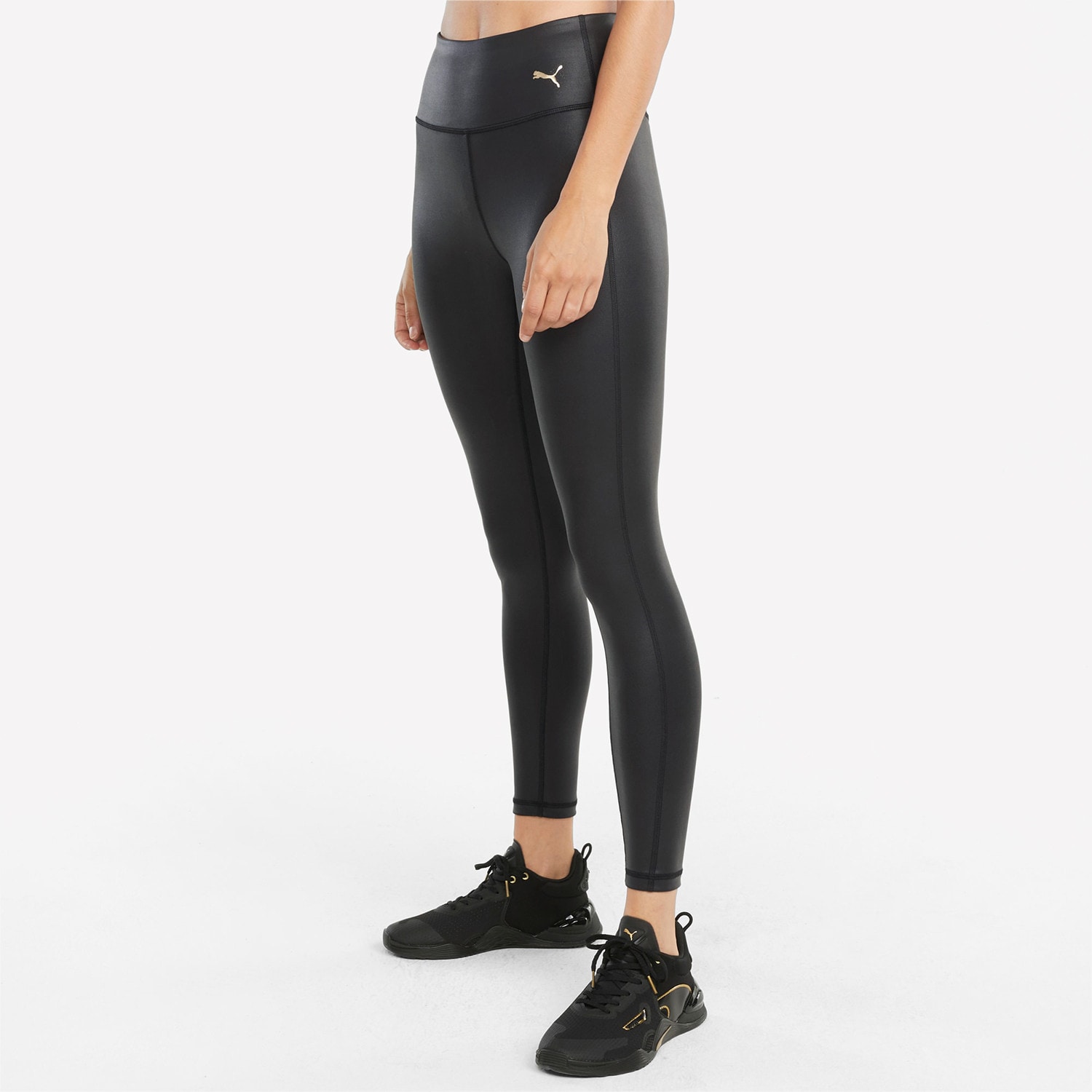 01 Puma Moto High Waist Full Women s Leggings Black 520925 puma