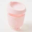 Neon Kactus Pink Flamingo |Glass Coffee Cups - 340