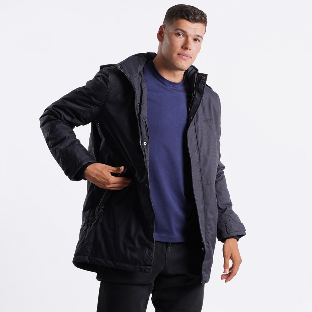 Basehit Long Men's  Jacket with Hood