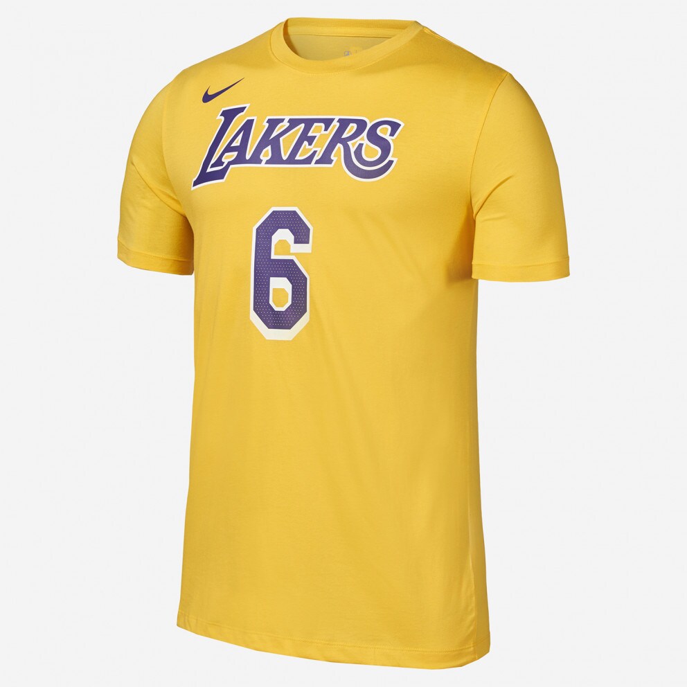 Nike NBA LeBron James Los Angeles Lakers Men's T - 745 - Shirt Yellow  CV8528 - SB Dunk High 'Tiffany