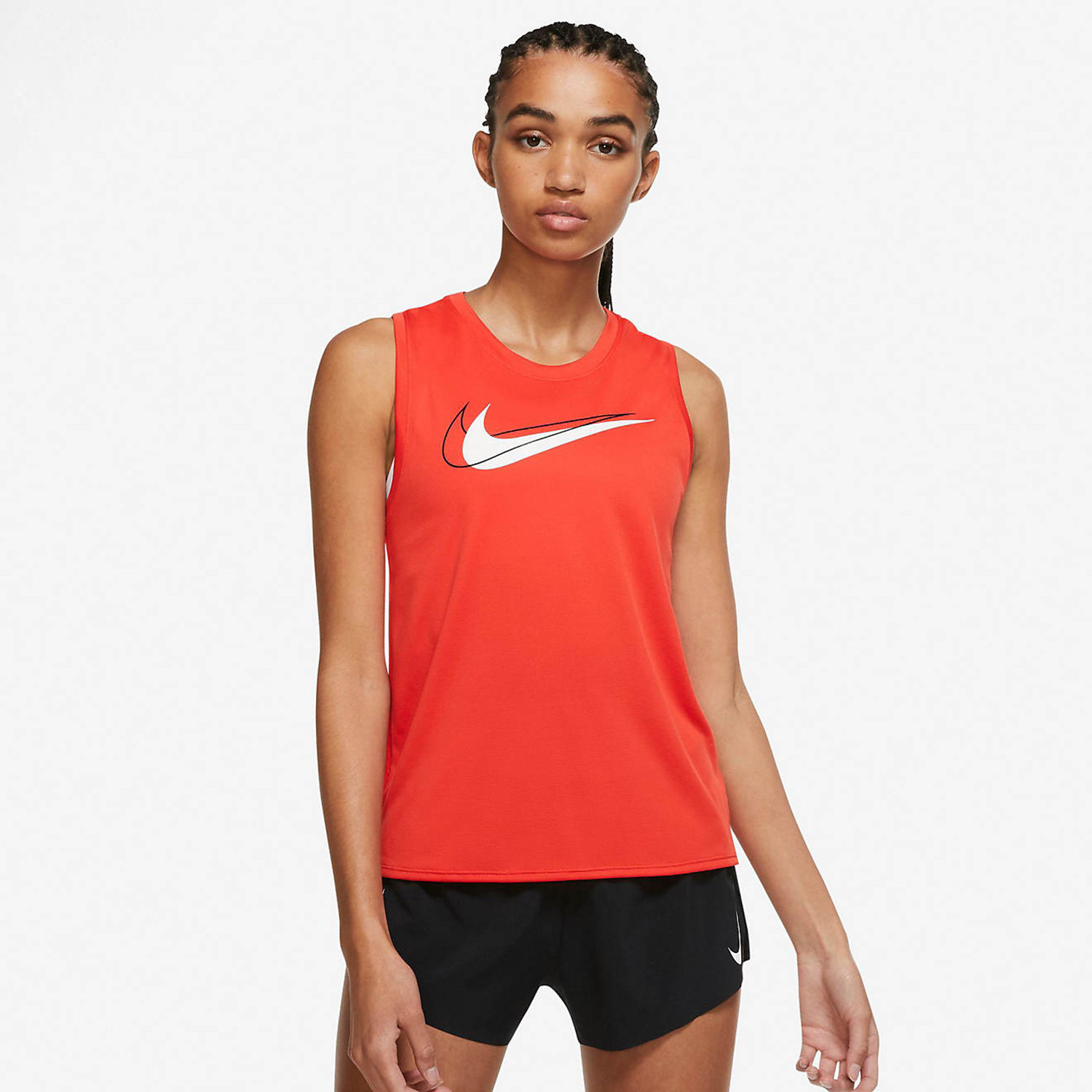 Nike Swoosh Γυναικεία Αμάνικη Μπλούζα για Τρέξιμο (9000081452_53616)