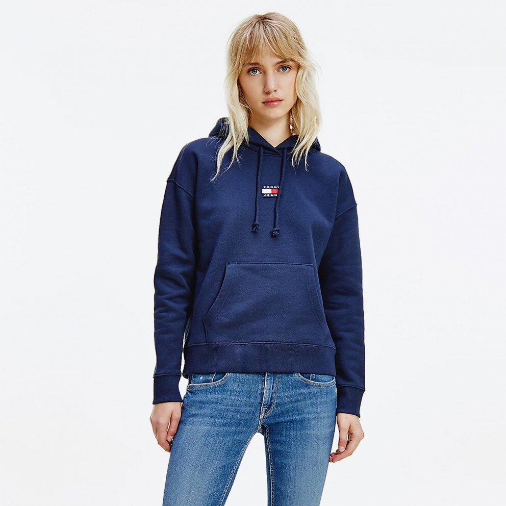 Tommy Jeans Center Badge Women's Hoodie Blue DW0DW10403-C87